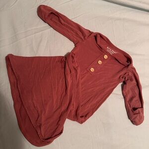 Dark maeve pink Long Sleeve Baby Dress